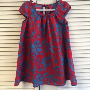 Gingersnaps size 6 red & blue floral dress
